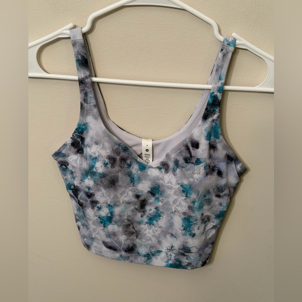 💗 Lululemon Align Tank W/ Removable Pads Diamond Dye Size 4